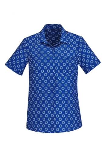 Picture of BIZ CARE Daisy Print Shirt. Navy - size 12